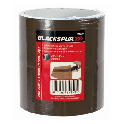 Blackspur 2PC 28M X 48MM Parcel Tape Blackspur 2PC 28M X 48MM Parcel Tape
